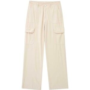 Anrabess Beige Cropped Cargo Pants Size XS